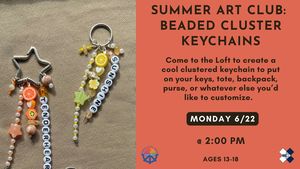 Summer Art Club: Beaded Cluster Keychains (Registration Required)