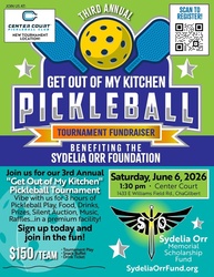 3rd Annual "Get Out of My Kitchen!" Pickleball Tournament