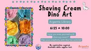 Craft Quest Thursday: Shaving Cream Dino Art