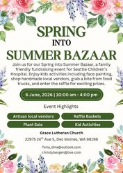 Spring Into Summer Bazaar by the Des Moines Guild for Seattle Children's Hospital