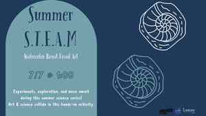Summer STEAM: Watercolor Resist Fossil Art