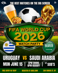 FIFA World Cup 2026: Uruguay vs Saudi Arabia