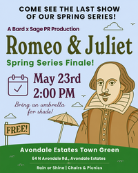 A Shakespeare Happening Spring Series Romeo & Juliet