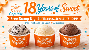 Celebrating 18 Years of Sweet with a Free Ice Cream Scoop