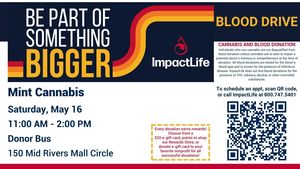 Mint Cannabis and ImpactLife Host Urgent Summer Blood Drive in St. Peters on May 16