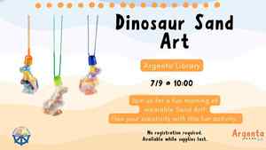 Craft Quest Thursday: Dinosaur Sand Art
