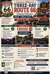 Route 66 Centennial Celebration - Cruise, Tunes & Taste