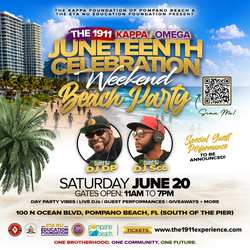 1911 Kappa Omega Juneteenth Weekend Beach Party