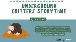 Underground Critters Storytime
