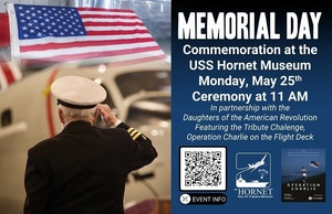 USS hornet Memrial Day 2026