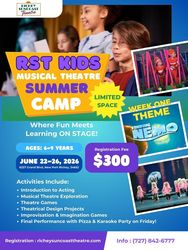 Richey Suncoast Theatre Announces Week One of 2026 RST Summer Camp: Finding Nemo (Ages 6-9)