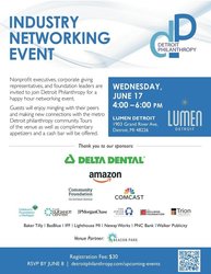 Detroit Philanthropy Industry Networking Event - June 17