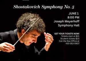 Annapolis Symphony presents Shostakovich No. 5 at the Meyerhoff