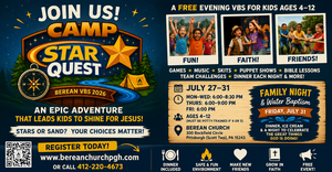 Camp Star Quest – Berean Church VBS - South Hills - Evening hours