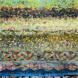 “Beyond Blue Yonder”  Abstract artworks by James Ong