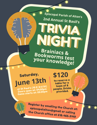 2nd Annual St Basil’s TRIVIA NIGHT