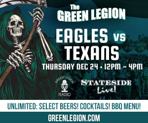 Eagles vs. Texans- Green Legion Home Game Tailgate