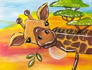 "Curious Giraffe" In-Studio Paint Party!