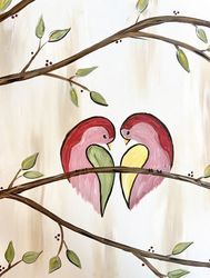 "Love Birds" In-Studio Paint Party!