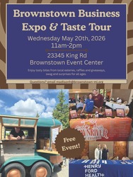 Brownstown Business Expo & Taste Tour May 20th 11am to 2pm