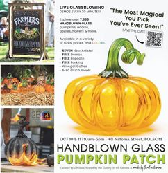 Handblown Glass Pumpkin Patch