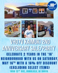 VH07V Kaimuki's 2nd Anniversary Sale/Celebration