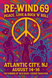 Re-Wind 69 Festival, 3 days 10 bands 1 stage, Re-Experience 1969 A generation that changed the world