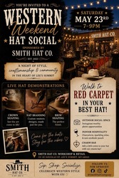 Western Weekend Hat Bar Social