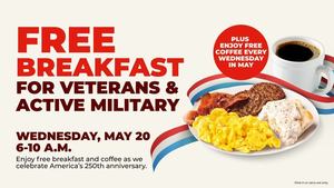 Veterans & Military FREE Breakfast