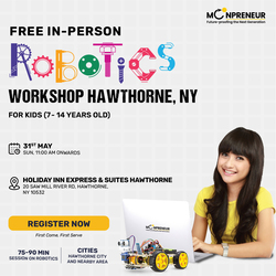 Free In-person Robotics/Math Class in Hawthorne, NY for Kids Ages (7-14 Years)