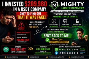 Lost $209,980 to a Fake USDT Investment — Everything Changed Overnight with Mighty Hacker Recovery