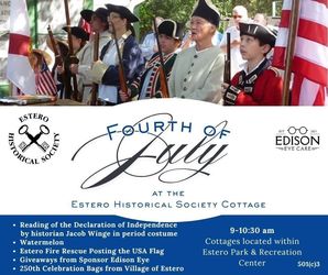 Reading of the Declaration of Independence at Historical Cottage