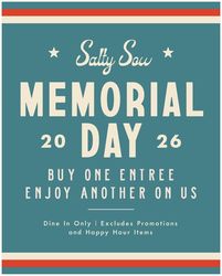 Salty Sow Memorial Day Dinner On Us