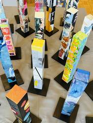 The “CoLab Collage Artists” A Collaborative Text-Inspired Collage Exhibit at Reston Art Gallery
