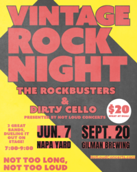 Summer Sessions -Vintage Rock Night - Napa!