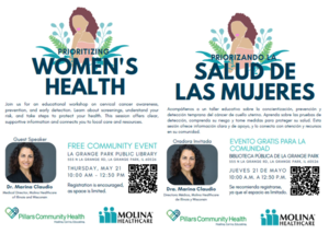 Molina Healthcare of IL & Pillars Community Health | Prioritizing Women's Health (La Grange Park)