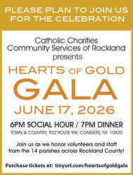 Catholic Charities Community Services of Rockland to Host “Hearts of Gold”