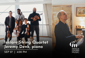 Isidore String Quartet with Jeremy Denk, piano