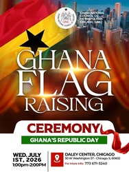 Ghana Flag Raising Ceremony in Celebration of Ghana Republic Day