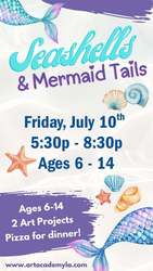 Seashells & Mermaid Tails - A Paint Party!
