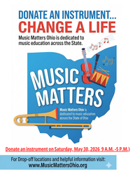 Instrument Drive- Music Matters Ohio/Activities Beyond the Classroom