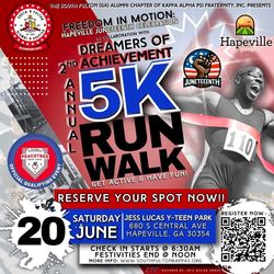 2nd Annual Dreamers of Achievement 5K Freedom Run/Walk