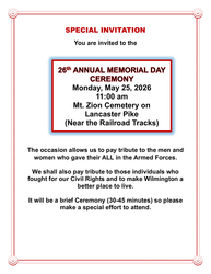 Memorial Day Ceremony