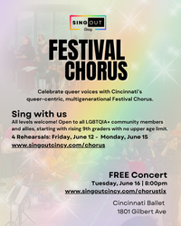 SingOUT Cincy Festival Chorus Concert