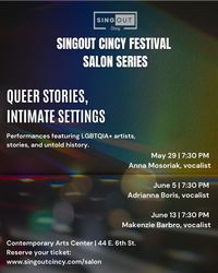 SingOUT Cincy Festival Salon Series