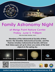 Astronomy Night, Fri, June 5, 2026 9:00pm - 11:00pm