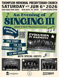 An Evening of Singing III with Evolution in Harmony