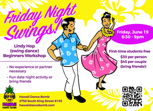Friday Night Swings: Monthly Beginner Swing Dance Workshop