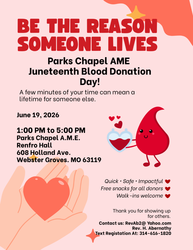 Parks Chapel A.M.E. & American Red Cross Juneteenth Blood Drive