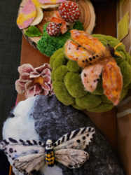 Needle Felted Moths and Butterflies